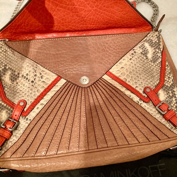 Rebecca Minkoff Collection Cali Snake-Print Shoulder Bag - Picture 8 of 16